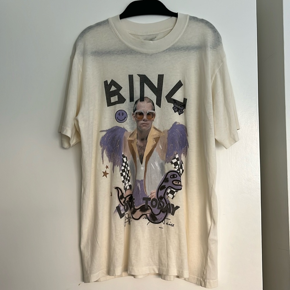 Anine Bing t-shirt with Elton John print
